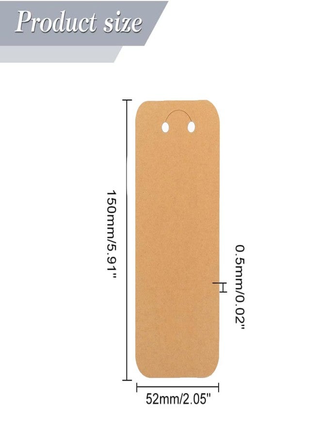 Festiko Brown Kraft B Display Cards (Pack of 100, 5.9" x 2") - Image 2
